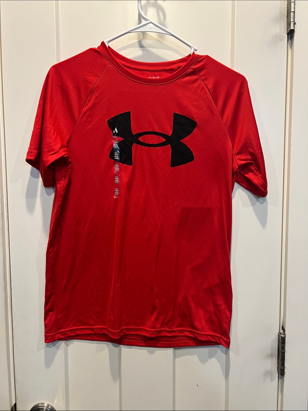 Under Armour Red Short-Sleeve Logo Performance Tee